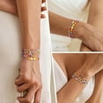 thumbnail image 4 of Turandoss Layered Heart Initial Bracelets for Women Colorful Beaded Initial Bracelet for Women Trendy Small Dainty Initial H Letter Bracelets Jewelry for Women Gifts for Women Birthday, 4 of 8