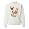 thumbnail image 2 of Wild Bobby, If It's Not a Chihuahua It's Just a Dog Gift, Unisex Crewneck Graphic Sweatshirt, White, Small, 2 of 4