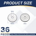 thumbnail image 2 of Uxcell M3 x 18mm Ensemble de Rondelles Métalliques, 36 Pcs Rondelles Plates en Acier Inoxydable 304, 2 of 6