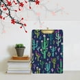 thumbnail image 5 of FMSHPON Cactus Dark Blue Clipboard Hardboard Wood Nursing Clip Board and Pull for Standard A4 Letter 13x9 inches, 5 of 5