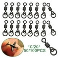 thumbnail image 4 of 10/20/50/100 Pcs Chod Swivel Size 8# Carp Fishing Flexi Ring Swivels, 4 of 5