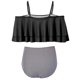 thumbnail image 2 of Top de bikini corto con volantes y hombros descubiertos para mujer Adepaton FLD-2260, 2 of 4