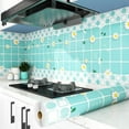 thumbnail image 6 of Countertop Protective Film  Kitchen Cabinet Renovation Tile Sticker Oil-proof Anti Fouling Waterproof Wallpaper Stove sticker Self Adhesive Tiles Wall Stickers Wall Decal PURPLE-TEA RESTAURANT, 6 of 8