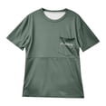 thumbnail image 3 of Women's Nursing Shirts with Zipper Pocket - Comfort Breastfeeding Tops, Soft Maternity Tees for Moms, Short Sleeve Crew Neck,Size for L, 3 of 3