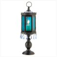 thumbnail image 1 of Home Locomotion 10013401 Exotic Azure Pedestal Lantern, 1 of 2