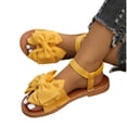 thumbnail image 5 of Womens Sandals Bow Open Toe Flat Sandals Casual Fashion Elastic Ankle Strap Bow Decorated Flat Heel Shoes for Summer Beach Daily Walking Vacation, 5 of 5
