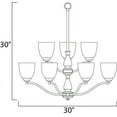 thumbnail image 2 of Maxim 10066 Stefan 30" Wide 9 Light Chandelier, 2 of 2