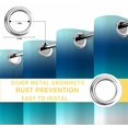 thumbnail image 6 of Orange Blue Teal Ombre Blackout Curtains for Bedroom/Living Room, Thermal Insulated Kitchen Curtains, Contemporary Abstract Gradient Grommet Darkening Window Treatment Drapes 52"x84"x2, 6 of 8