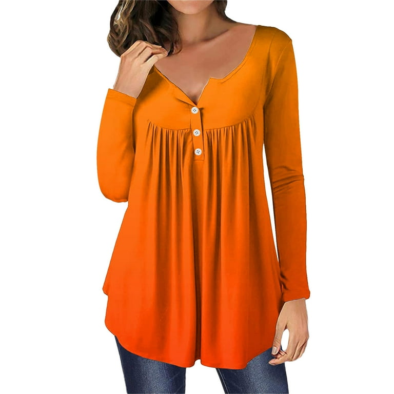 walmart orange long sleeve shirt
