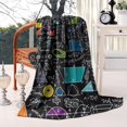 thumbnail image 2 of Math Equations Symbols Black Pattern Blanket,Comfortable Soft Flannel Throw Blanket,All Season,Warm Lightweight Blankets for Sofa Bed Couch Living Room Chair,40"x50", 2 of 4