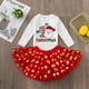 thumbnail image 3 of Conjunto de vestidos y trajes para fiesta de cumpleaños de niñas pequeñas con tutú y camisa para la primera Navidad, ropa infantil navideña, 3 of 5