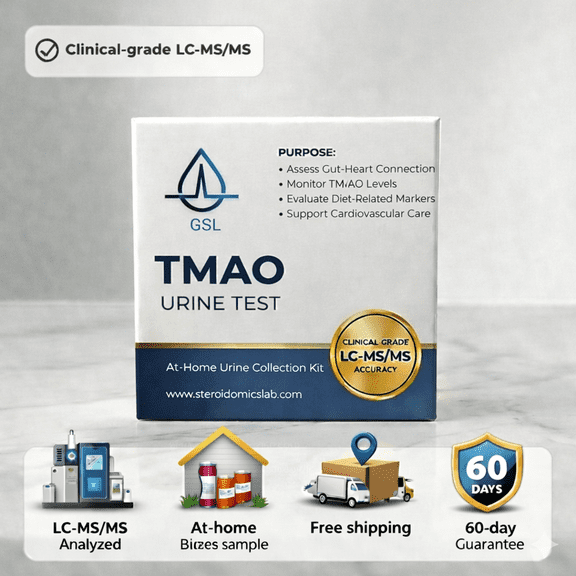 GSL Trimethylamine N-oxide (TMAO) Home Test Kit, LC-MS Assay