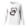 thumbnail image 4 of tklpehg Plus Size Valentines Tops for Women Long Sleeve Round Neck Heart Shirts for Women Casual Lightweight Sweatshirts Pullover Tshirt (White_A,XXXL), 4 of 4