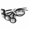 thumbnail image 6 of 4pcs White 3/4 Round LED Bullet Button Side Marker Light Car Truck Trailer 12V, 6 of 9