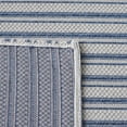 thumbnail image 6 of SAFAVIEH Martha Stewart Cotton Striped Area Rug, Navy/Light Grey, 5' x 7', 6 of 8