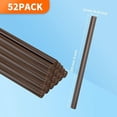 thumbnail image 2 of Brown hot Glue Stick Full Size 0.43” Dia x 8” Long, 52 pcs Hot melt Adhesive Glue Sticks, Colored Glue Gun Sticks for Christmas Decoration DIY Crafts Arts School Home Gluing Project, 2 of 9