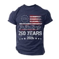 thumbnail image 5 of American Flag Shirt Women's USA American Flag Patriotic Fourth of July Independence Day Short Sleeve T-shirt Graphic Tee Graphic Dark Blue,S, 5 of 6