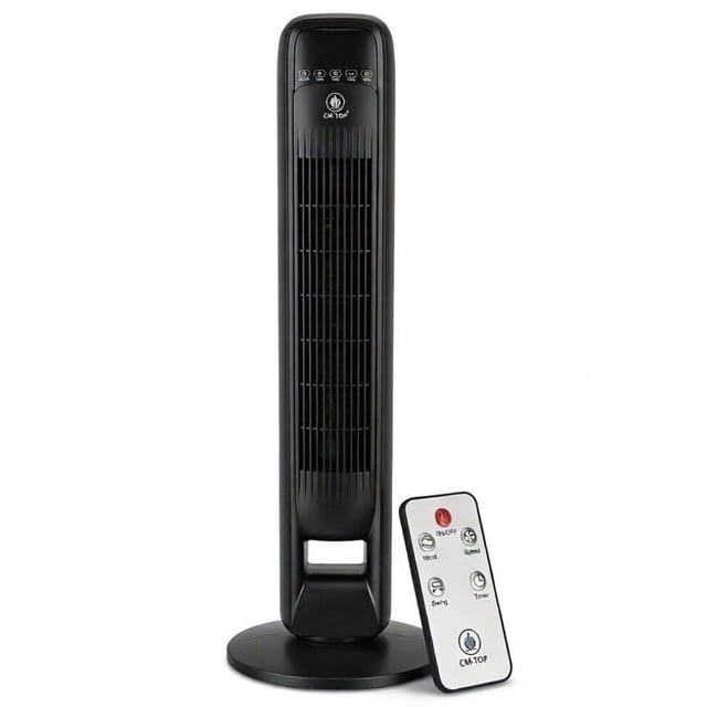 Ventilador de Torre DE 100cm, Ultra Silencioso, Oscilante 70°, 3 Velocidades, Bajo Ruido, 50W, 127V-60Hz, Portátil y Ligero, Diseño Compacto, para Dormitorio, Sala, Cocina y Oficina