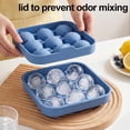 thumbnail image 2 of Silicone Soccer Ball Ice Cube Mold 3*3, 2.2" Sphere Ice Ball Maker with Built-in Funnel, Reusable Round Ice Tray for Whiskey and Game Day Party Drinks, 1PCS, 2 of 9