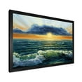 thumbnail image 2 of Designart 'The Blue Ocean In Sunset Evening I' Nautical & Coastal Framed Art Print, 2 of 4