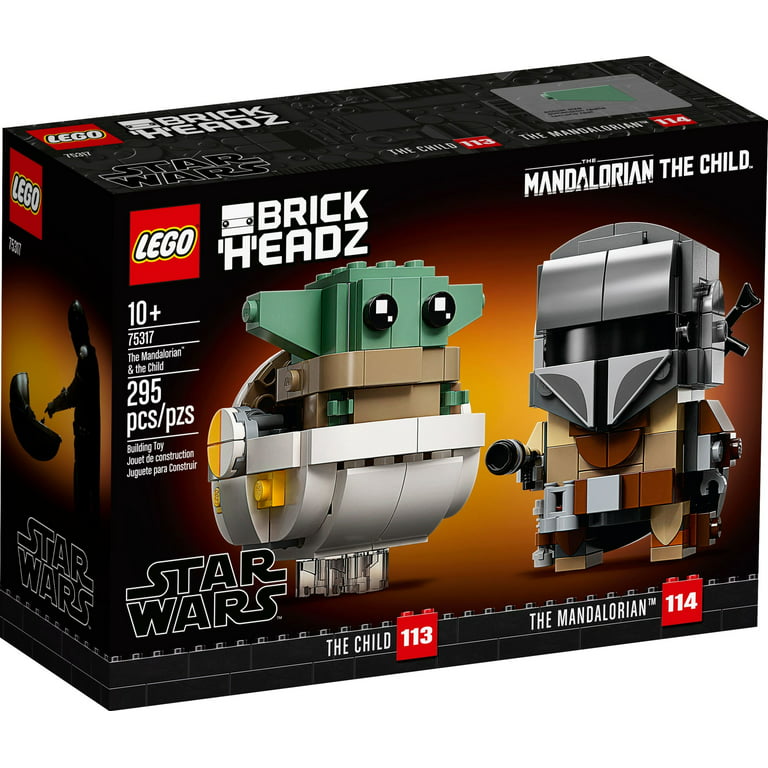 Ambassade bælte skygge LEGO BrickHeadz Star Wars The Mandalorian & The Child 75317 'Baby Yoda'  Building Toy, Collectible Model Figures Set, Gift Idea - Walmart.com