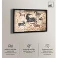 thumbnail image 2 of Cave Drawing Horses Shadowbox Print Farm Animals Art by Art Remedy, Black Frame, 36 x 24, 2 of 7