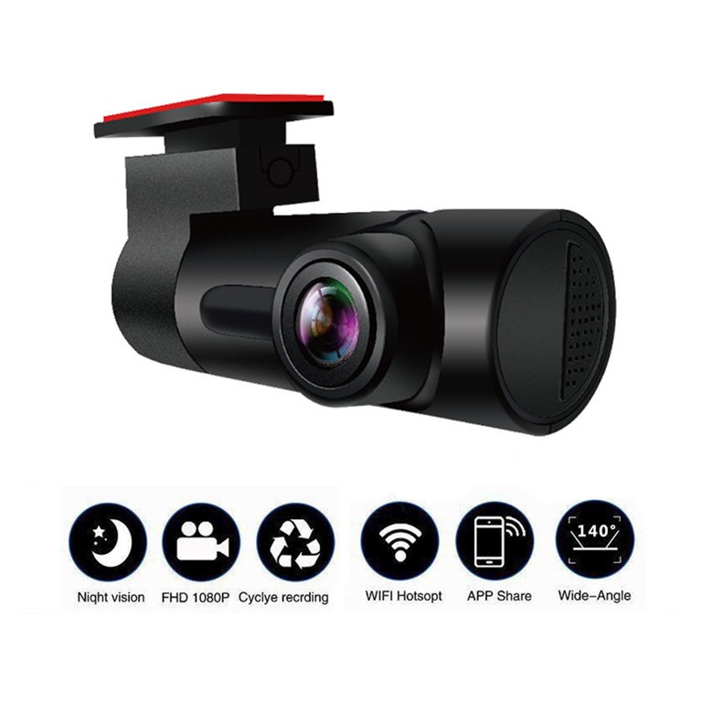 LAMTTO Dash Cam 4K Wifi 2160P Car Camera Mini Front Dash Camera for Cars  with Night Vision 64GB SD Card, APP Control, Voice Prompt, G-Sensor,  Parking