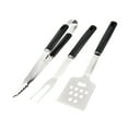 thumbnail image 4 of FESTFENDS 3Pcs Set Barbecue Tools Stainless Steel Black for Outdoor BBQ Grilling 17.0x3.5in 15.4x1.0in 15.9x0.8in, 4 of 8