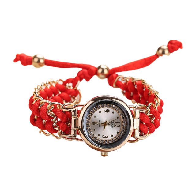 Lady Watch Elegant Diamond Casual Watch Vintage Wristwatches Analog Wrist Rojo jinwen Reloj de cuarzo