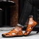 thumbnail image 1 of Sandalias de verano para hombre, zapatos de playa de cuero a la moda para hombre, zapatos de costura Wmkox8yii  123q509, 1 of 9