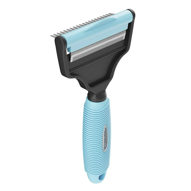 Mascretta Deslanador para Perros y Gatos con Doble Cepillo para Pelaje Largo y Corto. Peine para Mascotas Mascretta Deslanador para Perro