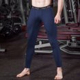 thumbnail image 2 of Pantalones deportivos para hombre con diseño de paneles, transpirables y elásticos, ideales para entrenamiento y running - Talla 3XL en azul marino (6030#), 2 of 6