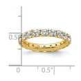 thumbnail image 4 of 14k Polished Size 5 U-Shared Prong 2 carat Diamond Complete Eternity Band, 4 of 5