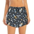 thumbnail image 2 of Goofa Space Cars Printed Women 2 in 1 Running Shorts,Quick Dry Athletic Workout Shorts,High Waisted Athletic Shorts with Liner Pockets-XX-Large, 2 of 9