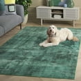 thumbnail image 5 of SAFAVIEH Santa Monica Eason Solid Polyester Area Rug, Green/Light Green, 9' x 12', 5 of 13