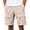 Khaki, variant on Nmnitkp Mens Shorts Waffle Knit Cargo Shorts Elastic Waist Drawstring Multi-Pocket Lightweight Breathable Casual Summer Athletic Shorts Khaki,L