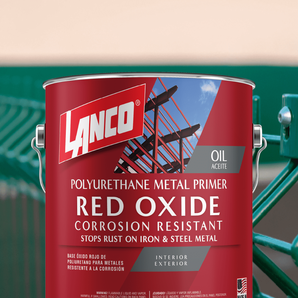 Lanco Metal Primer Red Oxide Finish, 1 Gallon