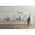 thumbnail image 5 of Maison d' Hermine Deer in The Woods 100% Cotton Tablecloth for Kitchen Dining | Tabletop | Decoration | Parties | Weddings | (Square, 60 Inch by 60 Inch)., 5 of 6