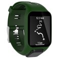 thumbnail image 2 of Correa de reloj de silicona para correa de muñeca de repuesto para TomTom 2 3 Runner 2 3 Spark 3, verde Inevent EL2367-05B, 2 of 7
