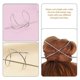 thumbnail image 3 of 2pcs Hair Slide Hairpins Anti-slip Bun Maker Simple Metal Hair Pin with Stick, 3 of 3