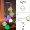 thumbnail image 4 of CAROOTU Outdoor Solar LED Ball Light Colorful Wind Chime Light Decoration Lamp, 4 of 6