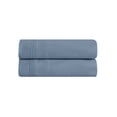 thumbnail image 2 of Impressions Cobblestone Egyptian Cotton Solid Pillowcase Set, Standard, Medium Blue, 2 of 5