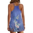 thumbnail image 4 of Womens Summer Sleeveless Mini Dress V Neck Spaghetti Strap Sundress Athletic Short Dress with Pockets, 4 of 5