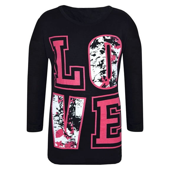 WOYY Girls 2 Piece Outfits Cartoon Print Long Sleeve T-Shirt Leggings Set