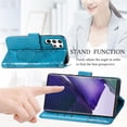 thumbnail image 6 of for Samsung Galaxy S22 Ultra (Not S22) Wallet Case,Butterfly Flower PU Leather with Credit Card Slots Holder Magnetic Closure Case Cover for Samsung Galaxy S22 Ultra Rhinestone Blue, 6 of 14