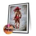 thumbnail image 2 of Cuadros Decorativos Kit 5D DIY Chica en vestido rojo Pintura de diamante de taladro redondo completo (NH543) Sywqhk Nuevos Originales, 2 of 9