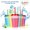 12oz-7pcs, variant on Artrylin Cold Drinking Plastic Tumblers for Kids Adults 12oz 7pcs DIY Tumbler Straws Cups with Lids