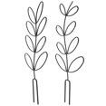 thumbnail image 1 of HLONK 2 Pcs Iron Garden Trellis House Plants Indoor Pots Climbing Supporting Racks Stand Flower, 1 of 6