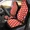 Red, variant on Red and White Polka Dot Car Seat Covers Polkadots Retro Vintage Pack of 2 Universal Front Seat Protective Cover