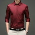 thumbnail image 2 of JTieacloth Mens Dress Shirts Men Dress Shirts Slim Fit Long&Short Sleeve Casual Button Down Shirt Red, 2 of 4